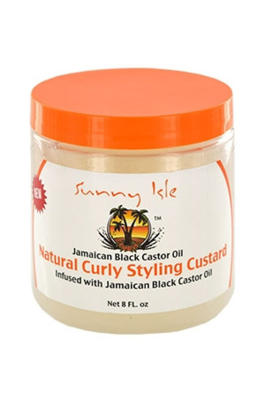 Sunny Isle Jamaican Black Castor Oil-28 JBCO Natural Curly Styling Custard (8 oz)