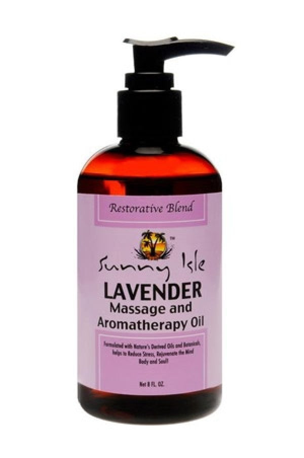 Sunny Isle Jamaican Black Castor Oil-41 Massage & Aromatherapy Oil Lavender (8 oz)