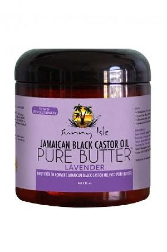 Sunny Isle Jamaican Black Castor Oil-44  JBCO Pure Butter (8 oz) Lavender