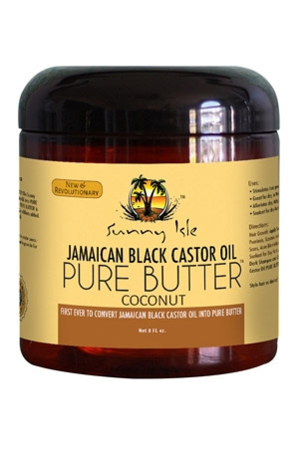 Sunny Isle Jamaican Black Castor Oil-45 JBCO Pure Butter (8 oz) Coconut