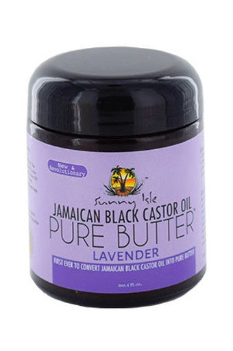 Huile de ricin noire jamaïcaine Sunny Isle - 50 pur beurre de lavande (4oz)