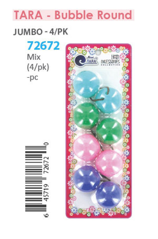 Tara Bubble Round 72672 Mix Jumbo 4/pk -pc