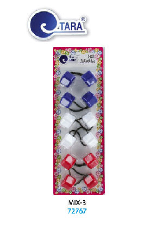 Tara Bubble Square 72769 Mix 24mm6/pk -pc