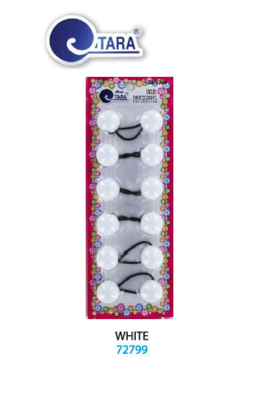 Tara Bubble Round 72799 White 24mm  6/pk -pc