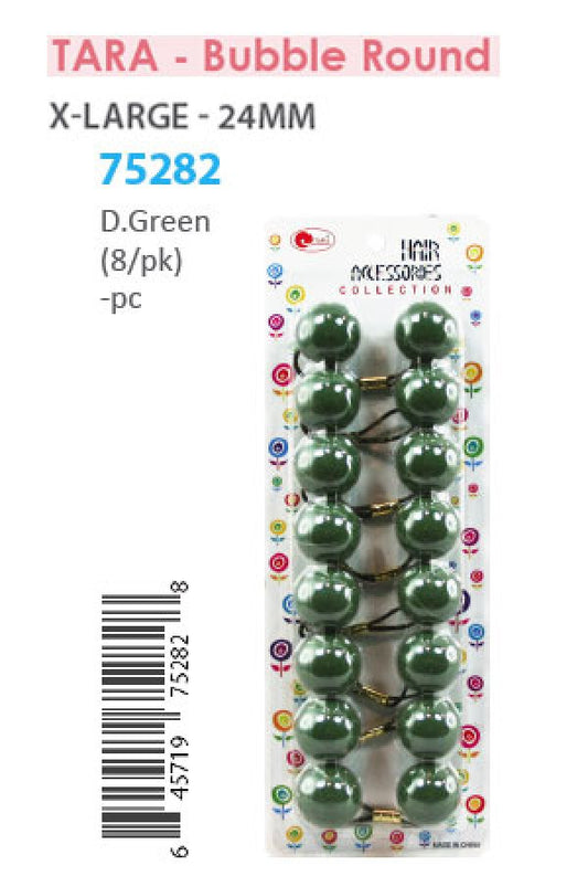 Tara Bubble Round 75282 (C17) Dark Green XL 8/pk -pc