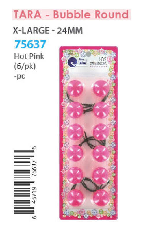 Tara Bubble Round 75637 Hot Pink XL 6/pk -pc
