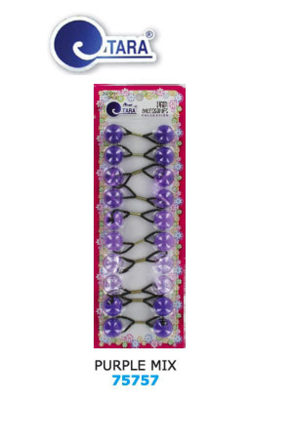 Tara Bubble Round 75757 Purple Mix 19mm 10/pk -pc
