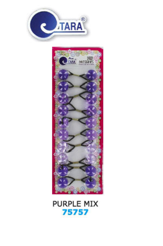 Tara Bubble Round 75757 Purple Mix 19mm 10/pk -pc