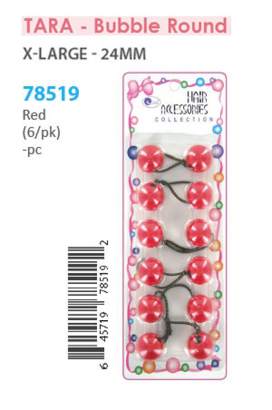 Tara Bubble Round 78519 Red XL 6/pk -pc