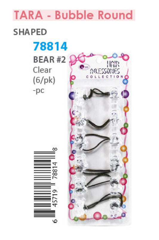 Tara Bubble Bear 78814 (C25) Clear 6/pk -pc