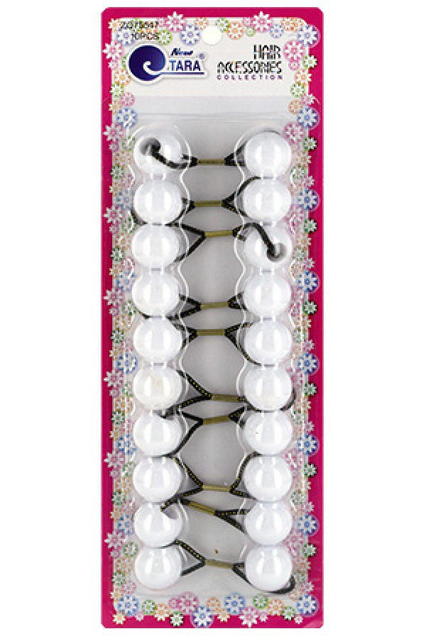 Tara Bubble Round 75547 White (20mm,10/pk) -pc