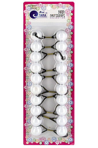 Tara Bubble Round 75547 Blanc (20 mm, 10/pqt) -pc