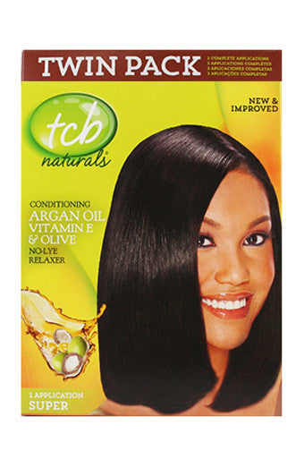 Tcb-15 Natural No Lye Relaxer Kit w/ Olive Oil(2App)-Super