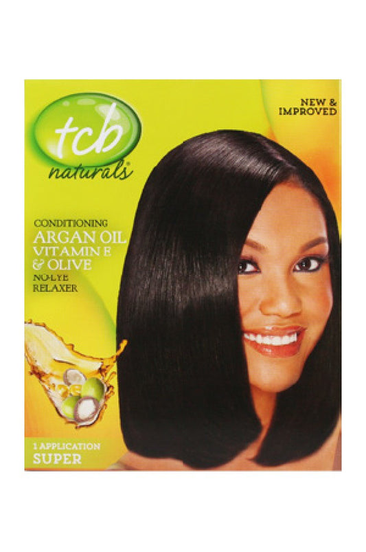 Tcb-2 Natural No Lye Relaxer Kit w/ Olive Oil(1App)-Super