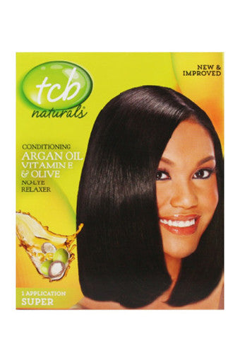 Tcb-2 Natural No Lye Relaxer Kit w/ Olive Oil(1App)-Super