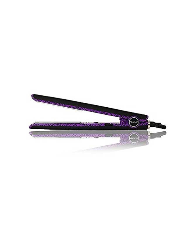 ROYALE CONCORD PURPLE LEOPARD FLAT IRON 1"