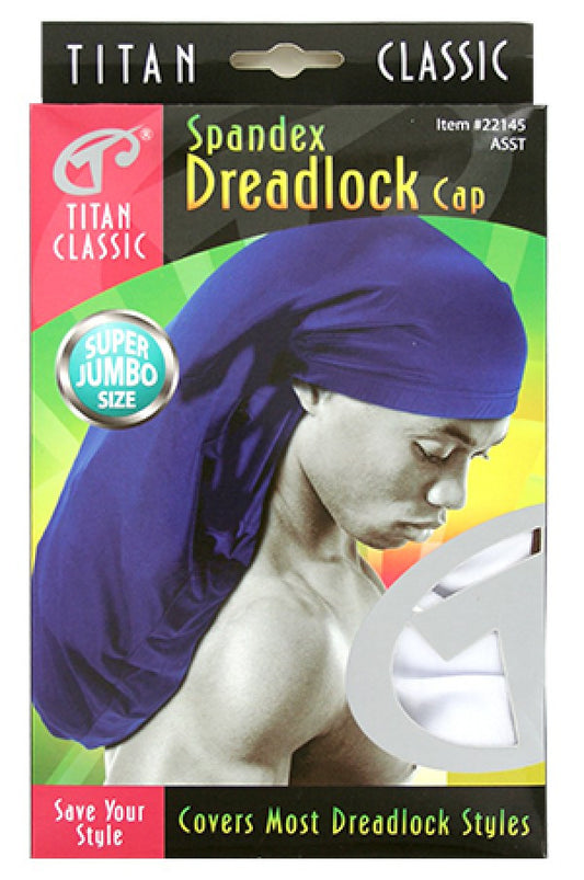 Titan22145 Spandex Dreadlock Cap Super Jumbo -Asst-dz