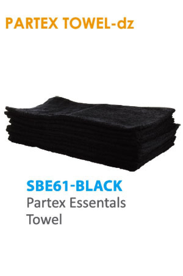 Partex Essentals Towel SBE61 Black -dz