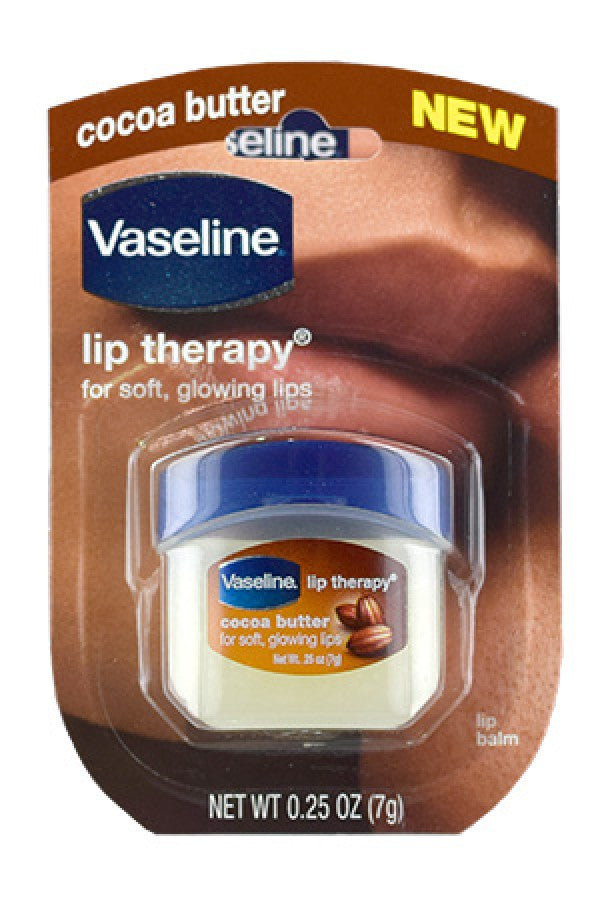 Vaseline-4 Lip Therapy Jar Cocoa Butter (0.25oz)