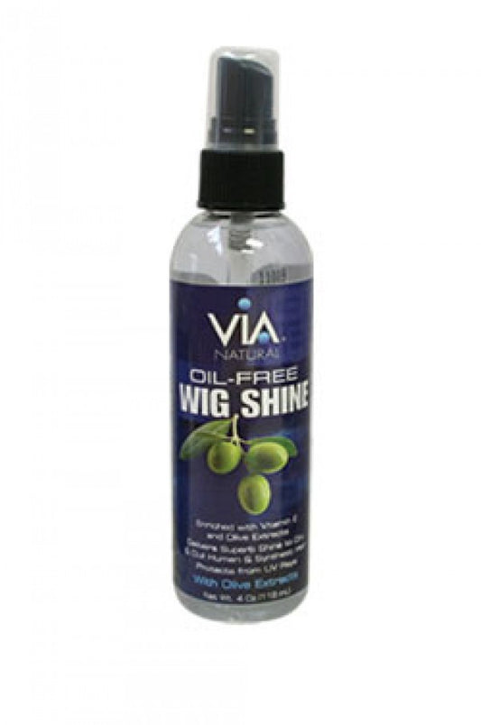 Via Natural-40 Vitamin E & Olive Oil Extract Oil Free Wig Shine (4 oz)