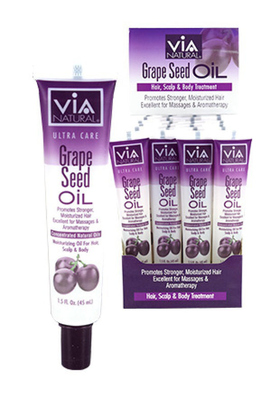 Via Natural-74 Grape Seed Oil Tube (1.5oz/24pc/ds)