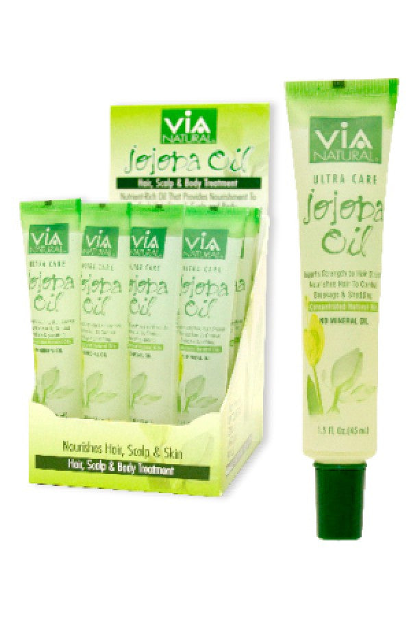 Via Natural-58 Jojoba Oil Tube (1.5oz/24pc/ds)