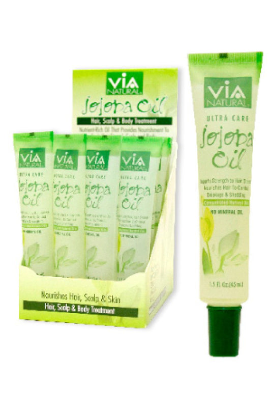 Via Natural-58 Jojoba Oil Tube (1.5oz/24pc/ds)