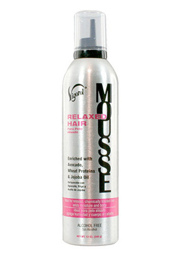 Vigorol-10 Relaxed Hair Mousse(12oz)-Pink