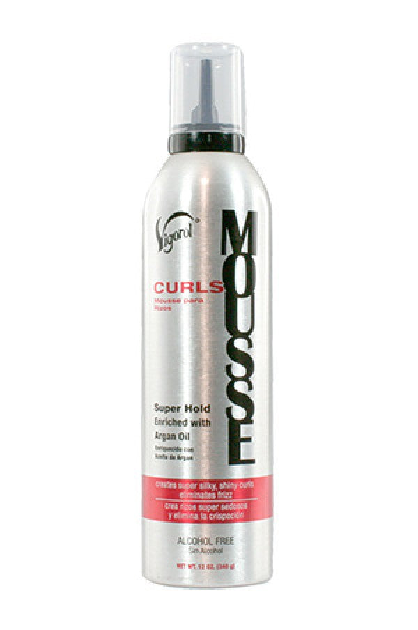 Vigorol-12 Curls Mousse (12oz)-Red