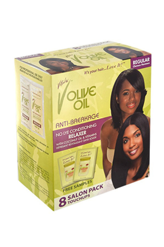 Vitale-48 Olive Oil No Lye Relaxer kit 8 touchups -Regular