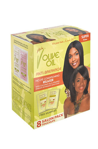 Vitale-49 Olive Oil No Lye Relaxer kit 8 touchups -Super