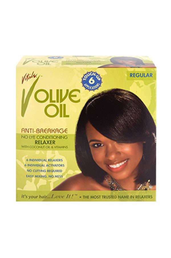 Vitale-50 Olive Oil No Lye Relaxer kit 6 touchups-Regular