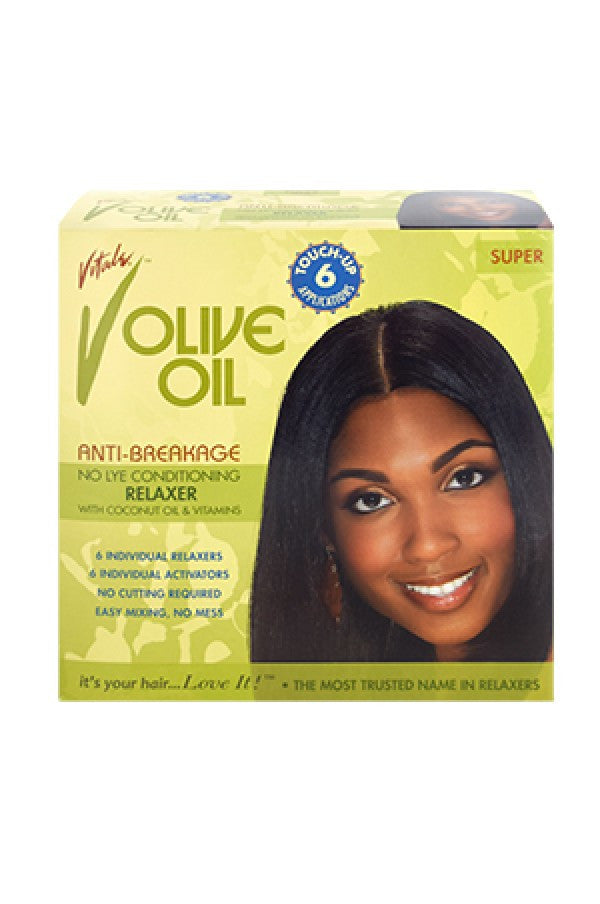 Vitale-51 Vitale Olive Oil No Lye Relaxer kit 6 touchups-Super