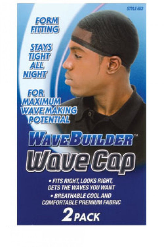 Wave Builder 653 Wave Cap - Black (1 dz/pk)