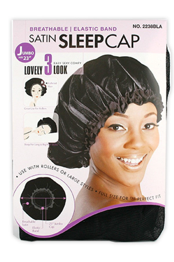 Magic Collection-2238  Super Jumbo Satin Sleep Cap -dz