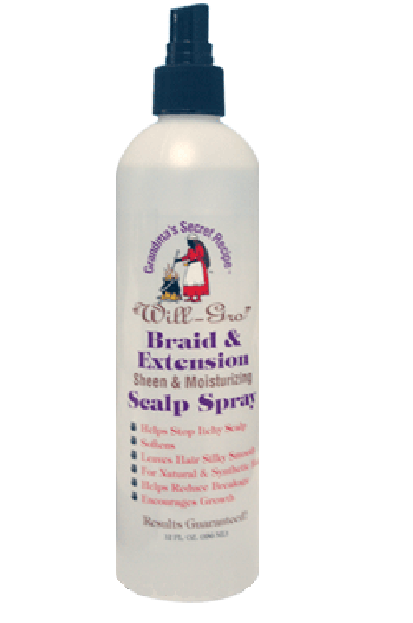 Will Gro-2 Braid & Extension Scalp Spray -12oz