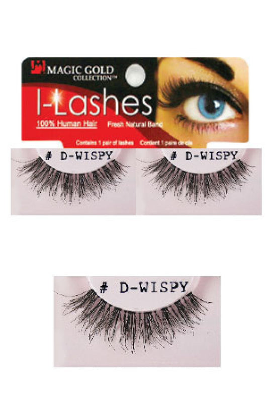 Magic Gold-D-WISPY I-lashes 100% Human Hair Fresh Natural Band