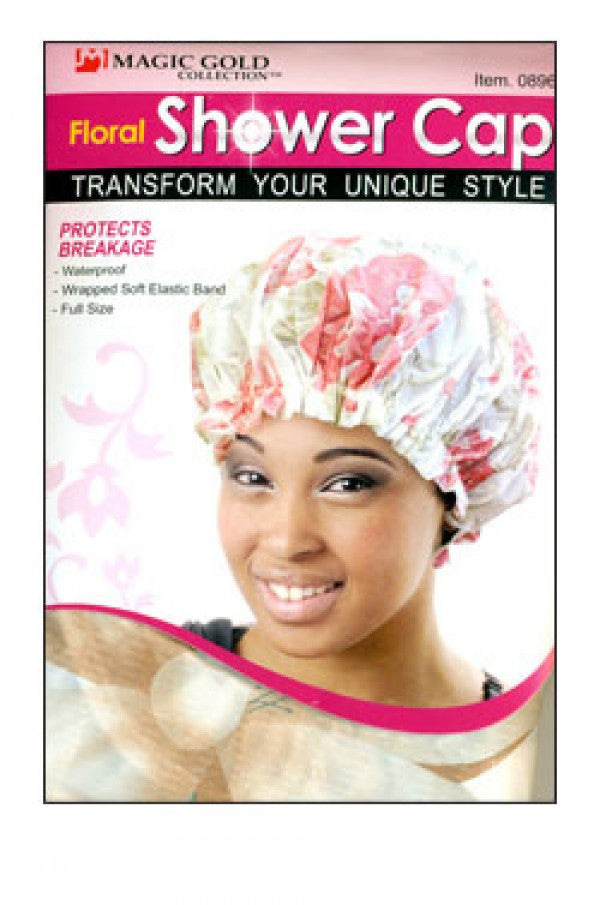 Magic Gold-0896 Floral Shower Cap -Assrt (1 dz/pk)